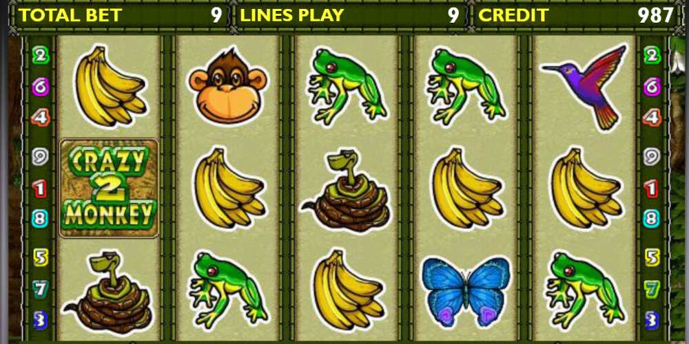 Грати онлайн в автомат Мавпи 2 (Crazy Monkey 2) на гроші або безкоштовно